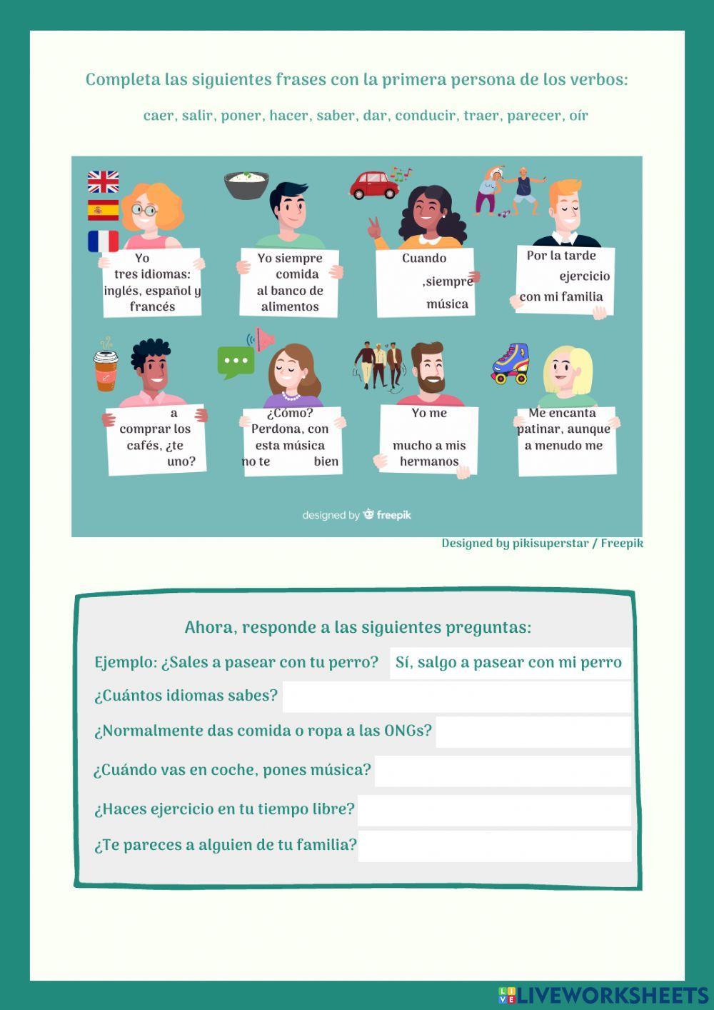 Presente irregular (primera persona)