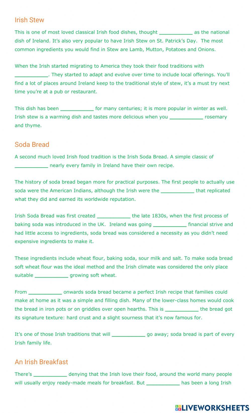 Traditional Irish Dishes