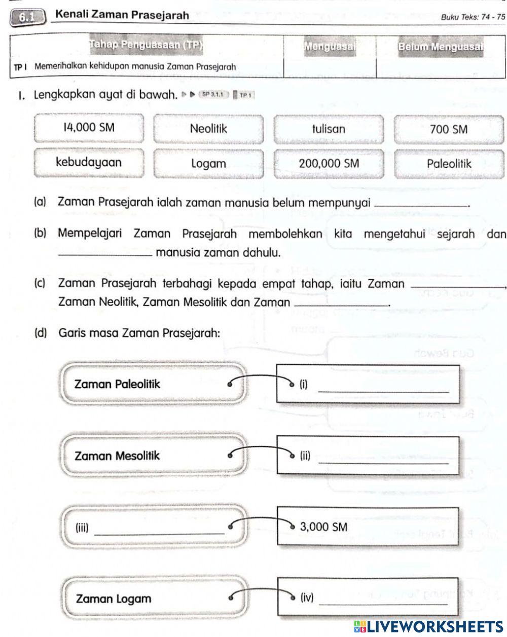 Kenali Zaman Pra Sejarah