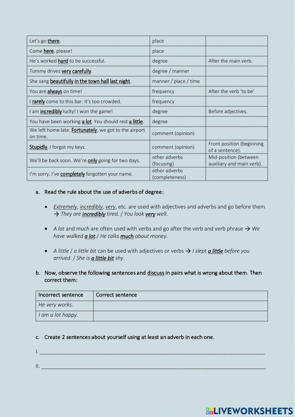 93 million miles (Position of Adverbs)