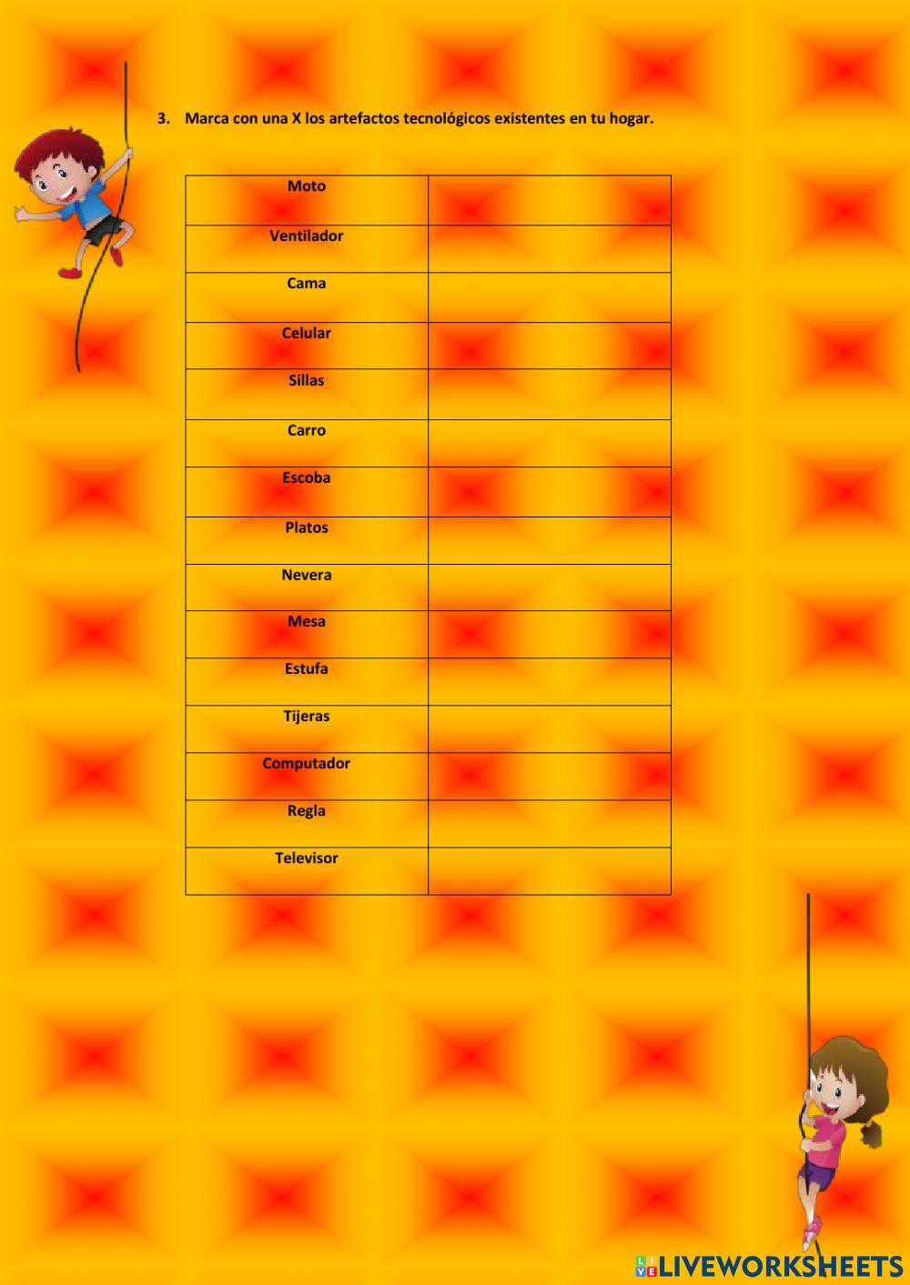 Artefactos tecnológicos