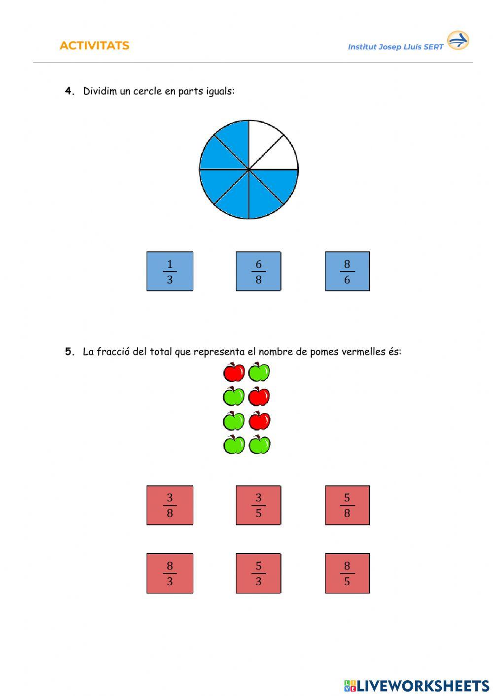 Concepte de fracció
