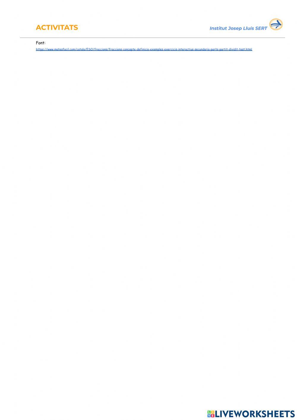 Concepte de fracció