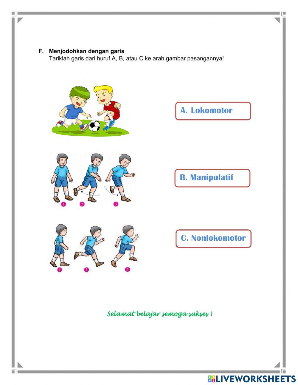 Latihan soal gerak dasar permainan bola besar
