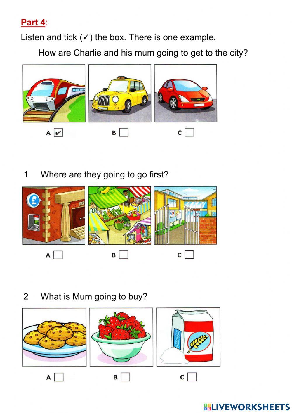 Flyers Listening Practice 34