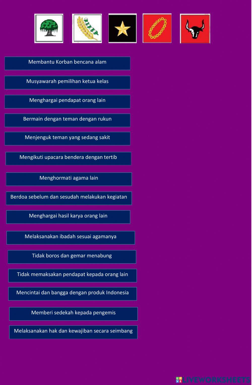 Nilai - nilai pancasila