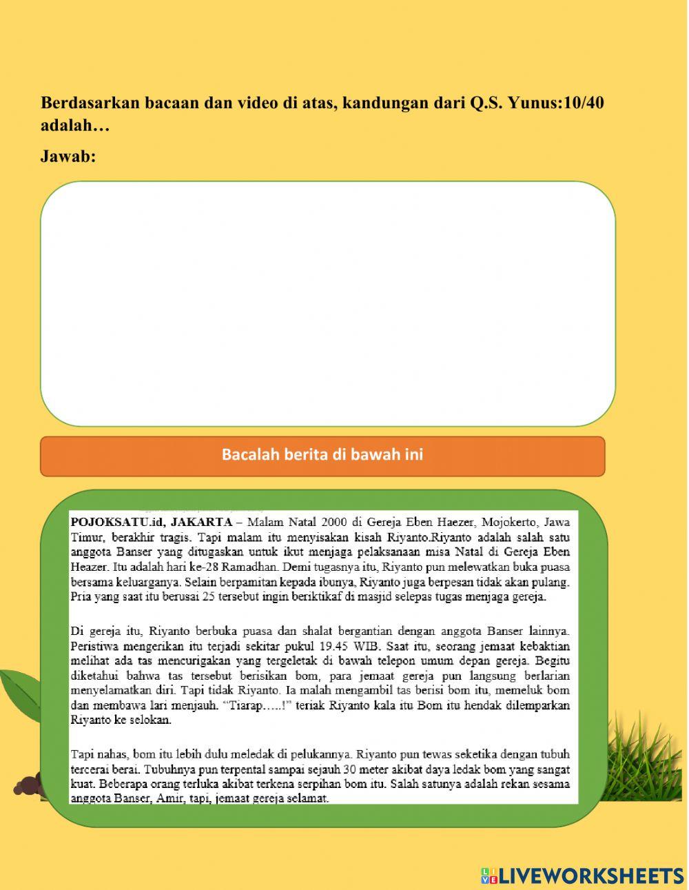 Toleransi Sebagai Alat Pemersatu Bangsa