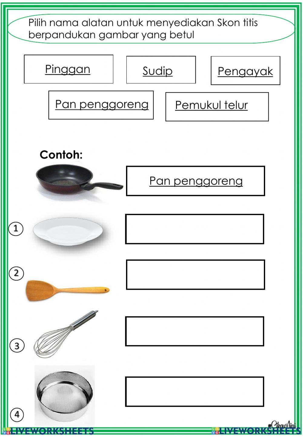 MASAKAN - Nama bahan-Bahan Masakan