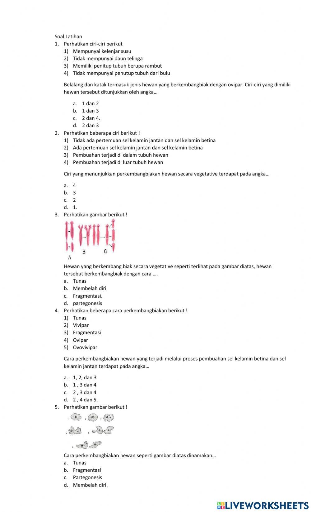 Perkembangbiakan Hewan