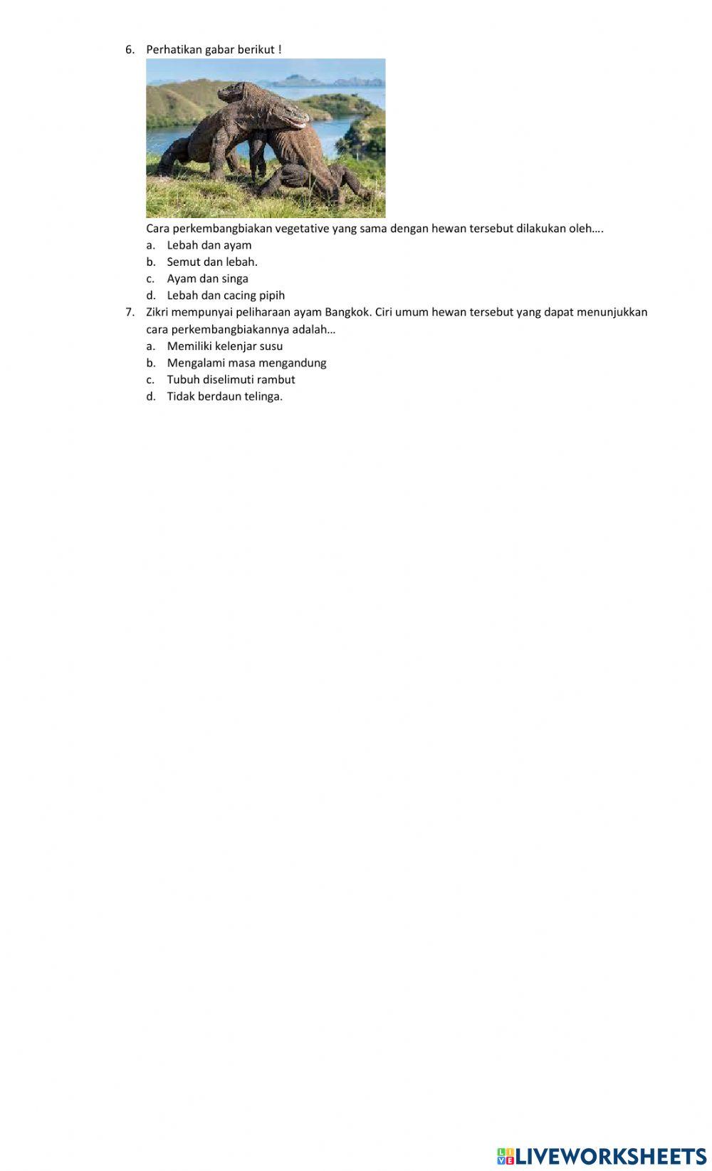 Perkembangbiakan Hewan