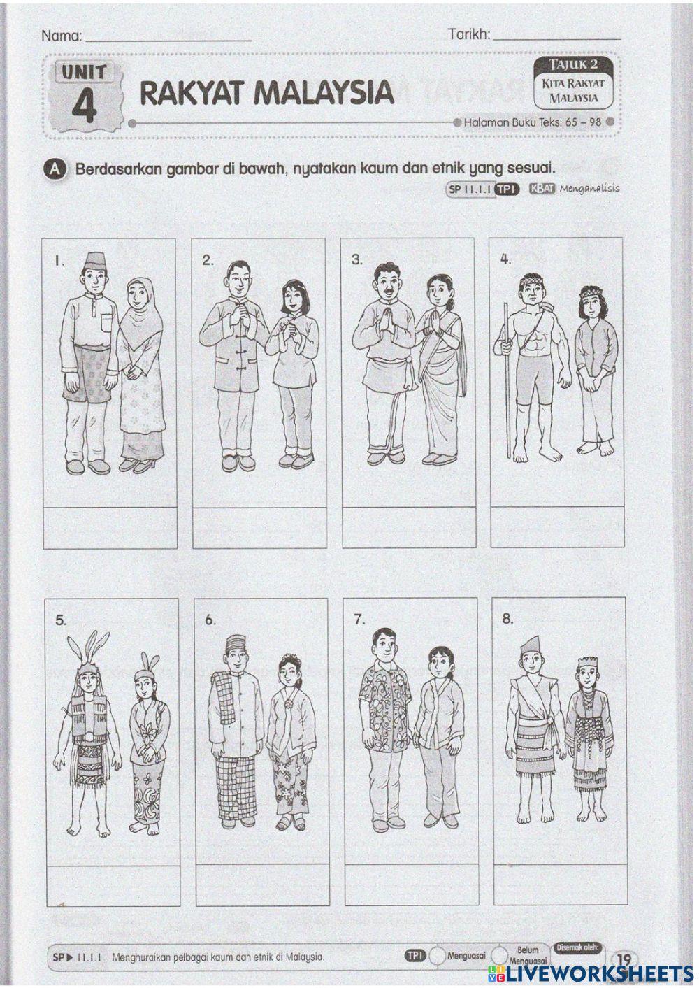 Pakaian tradisional Tahun 6