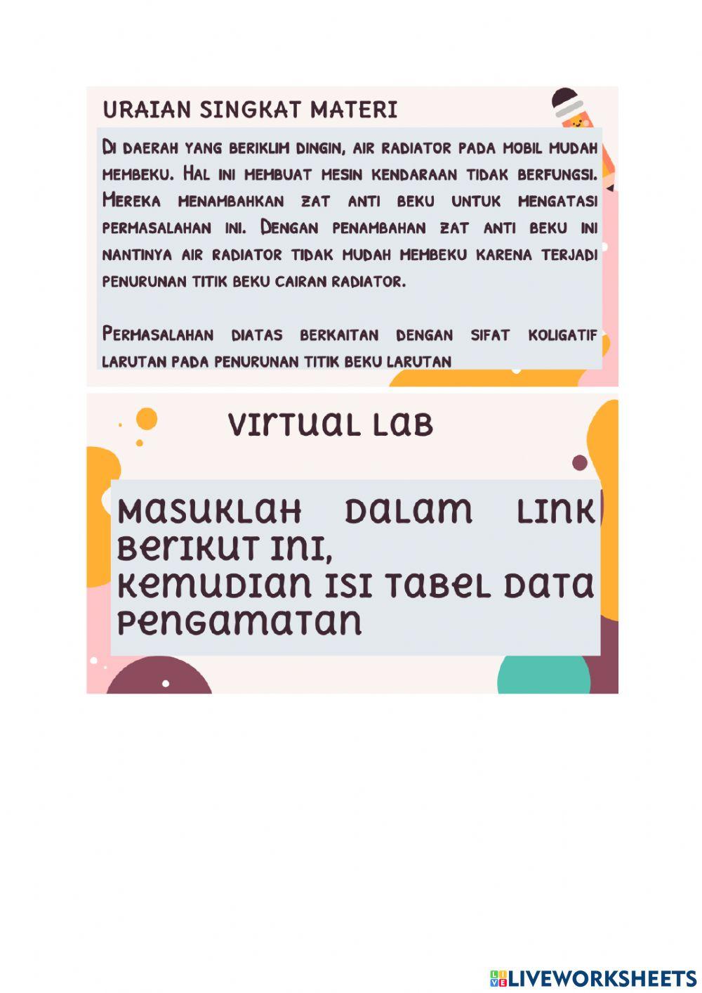 Sifat koligatif larutan titik beku