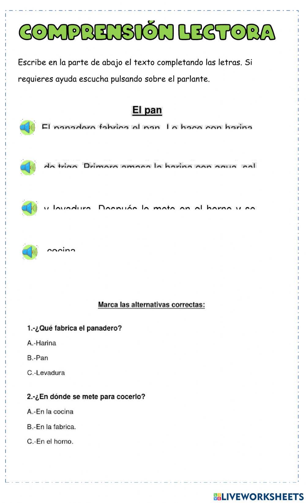 Comprensión lectora