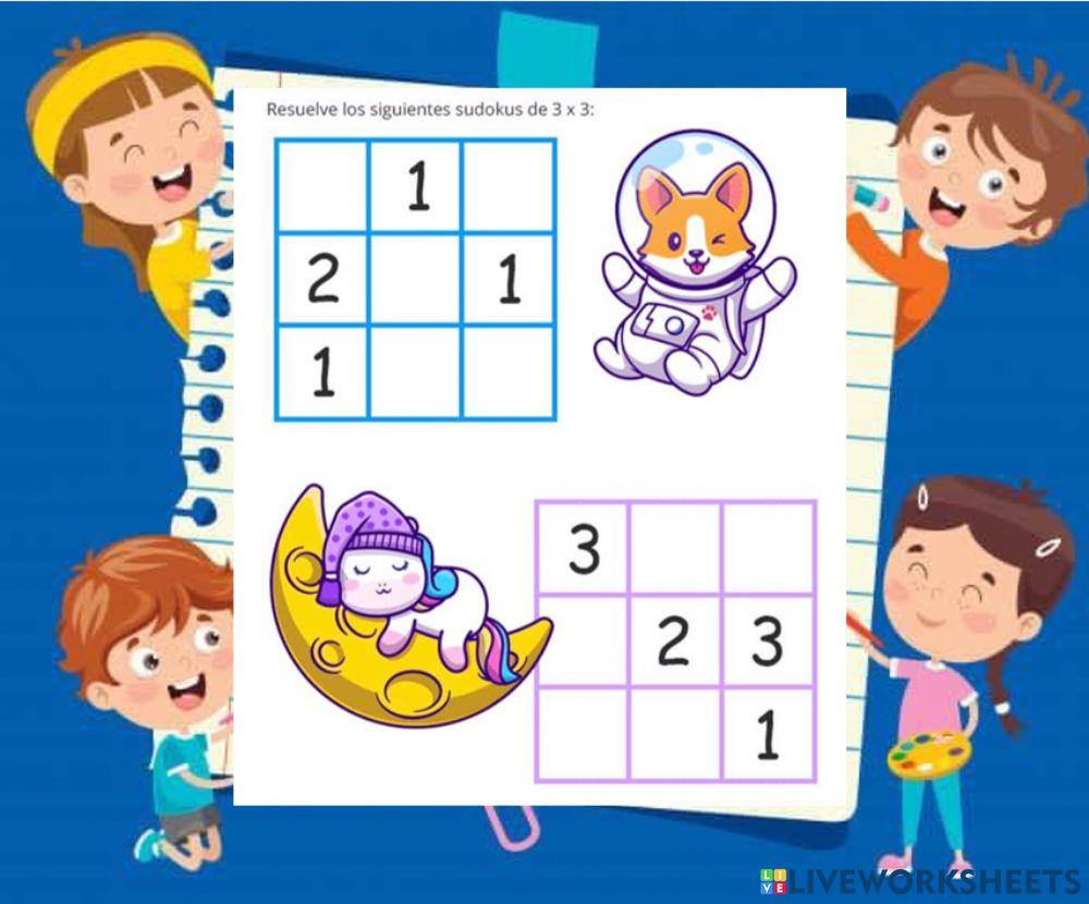 Sudoku con 3 numeros