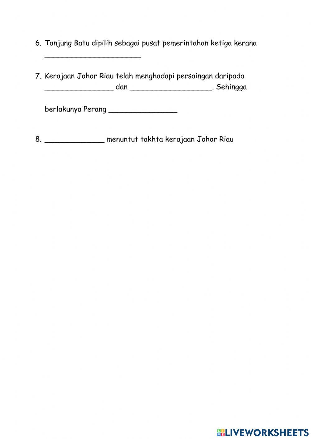 Pengasasan kerajaan johor riau