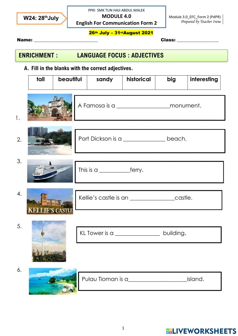 Activity in Pulau Tioman