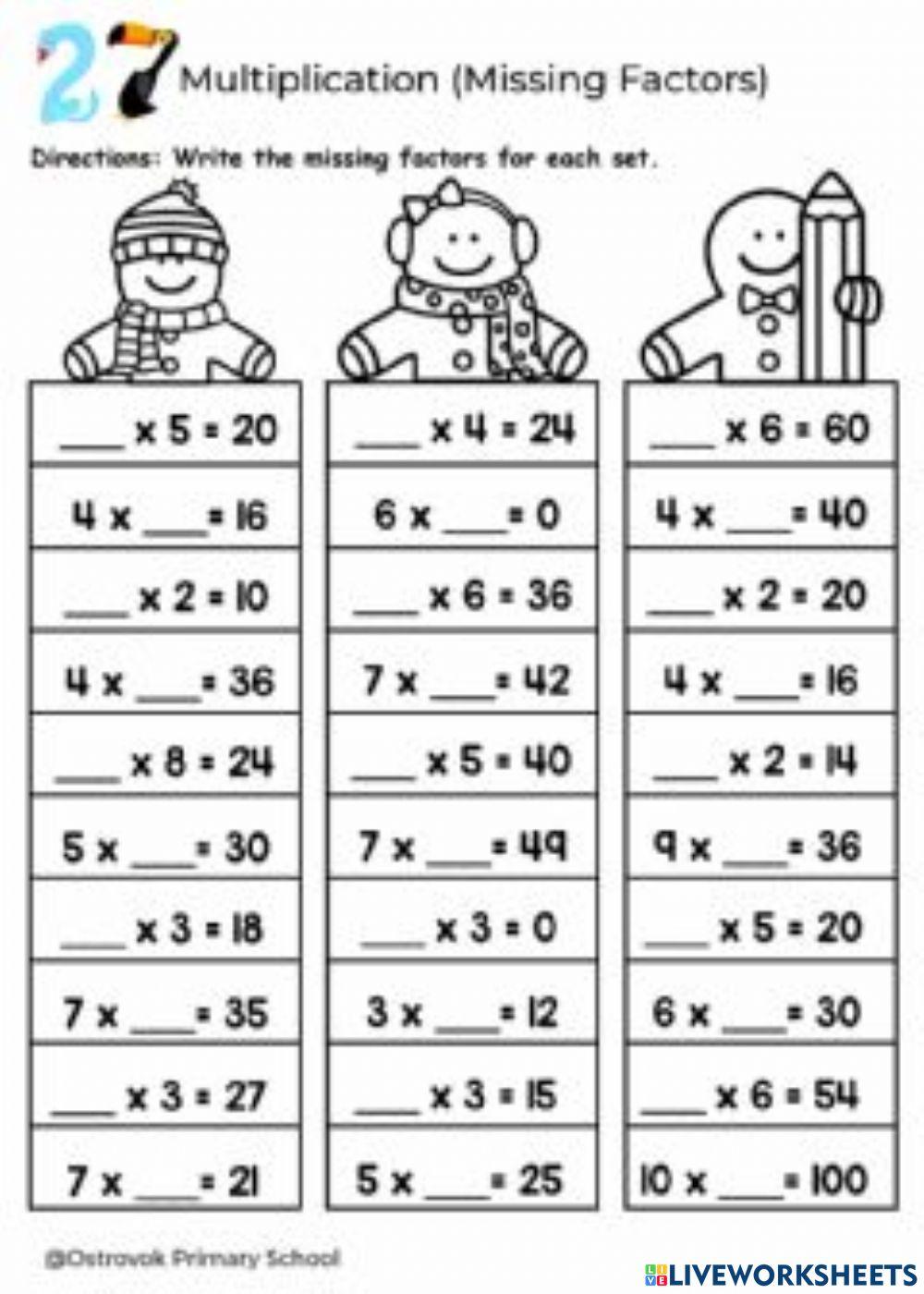 Multiplication yr 2 Multiplication yr 2