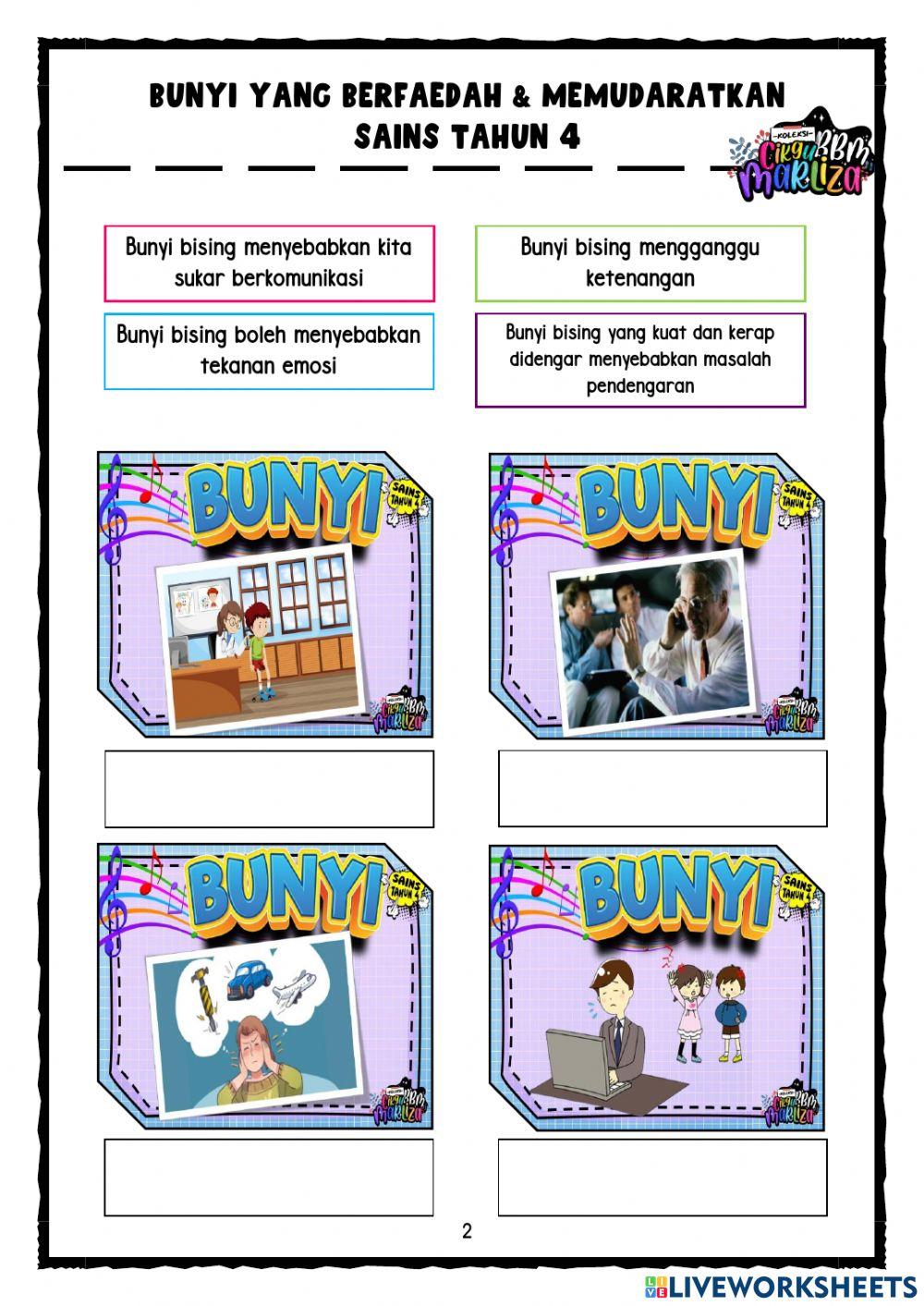 Bunyi Yang Berfaedah dan Memudaratkan