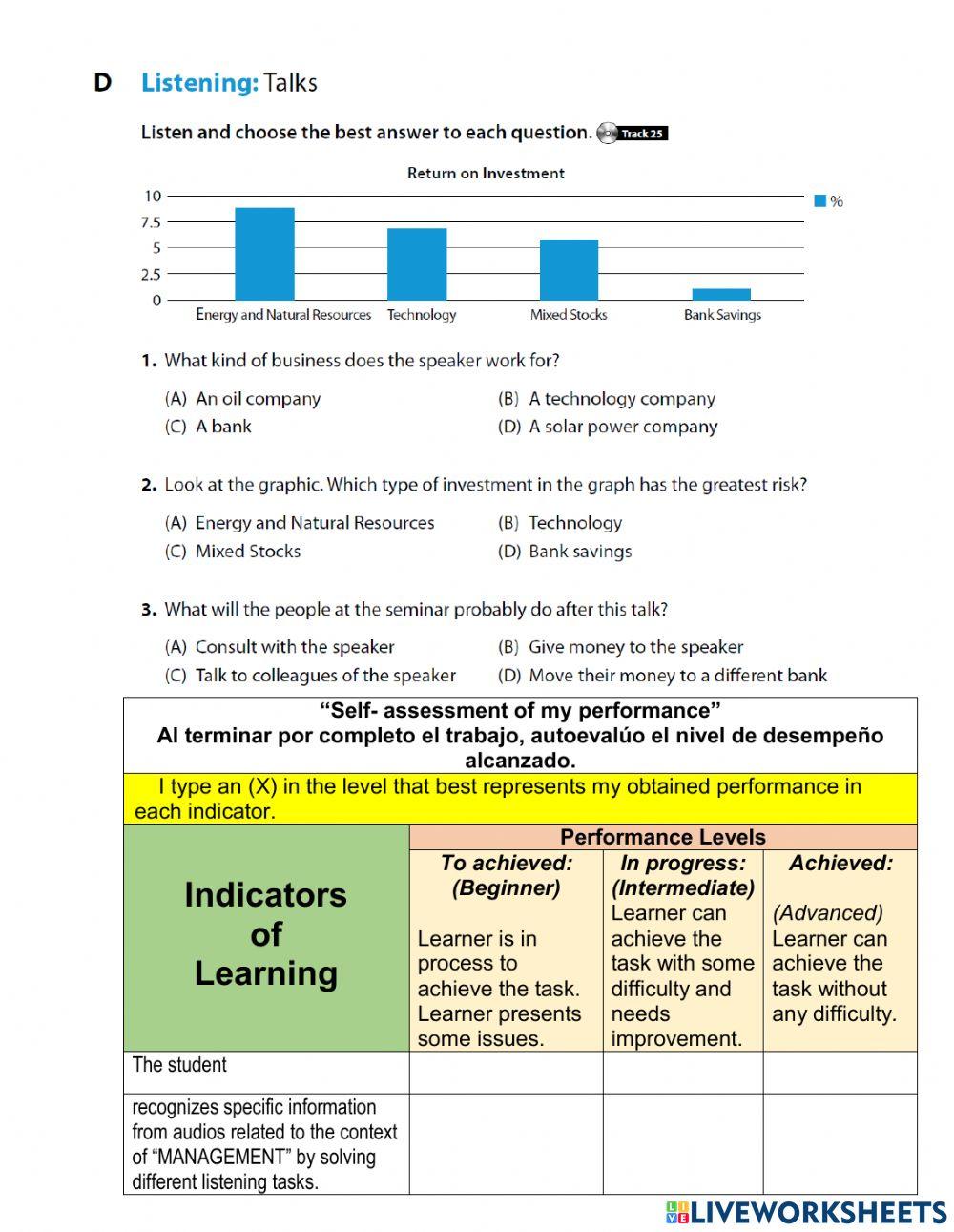 UNIT 3. MANAGEMENT. DEVELOPING. MINI TEST. 