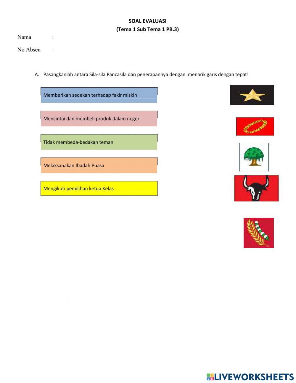 Soal Evaluasi Kelas 5 Tema 1 PB.3