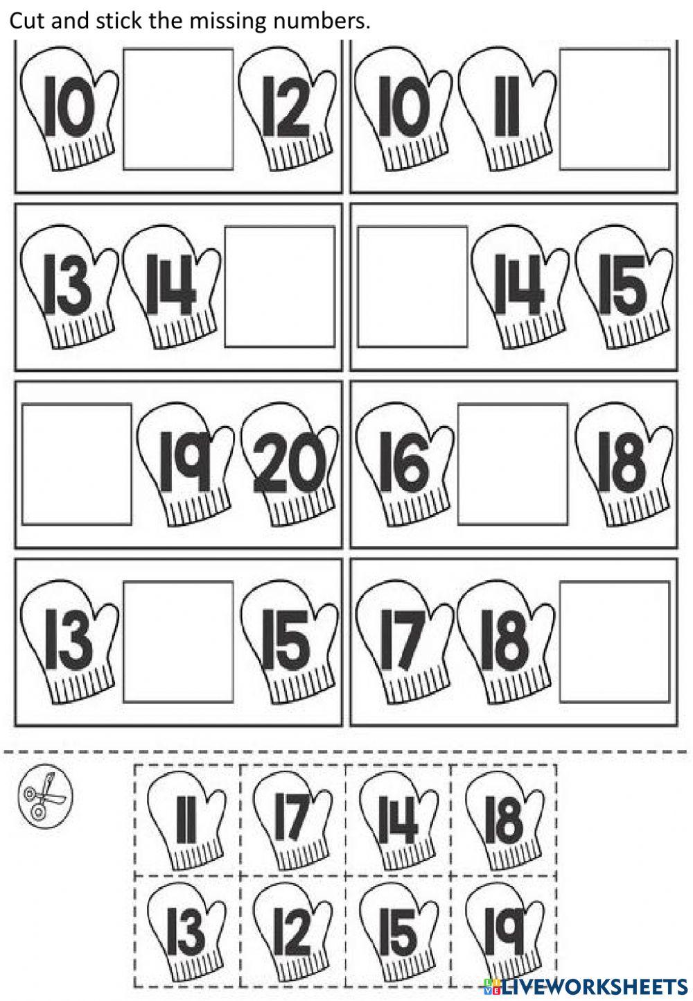 Putting numbers in order worksheet Live Worksheets