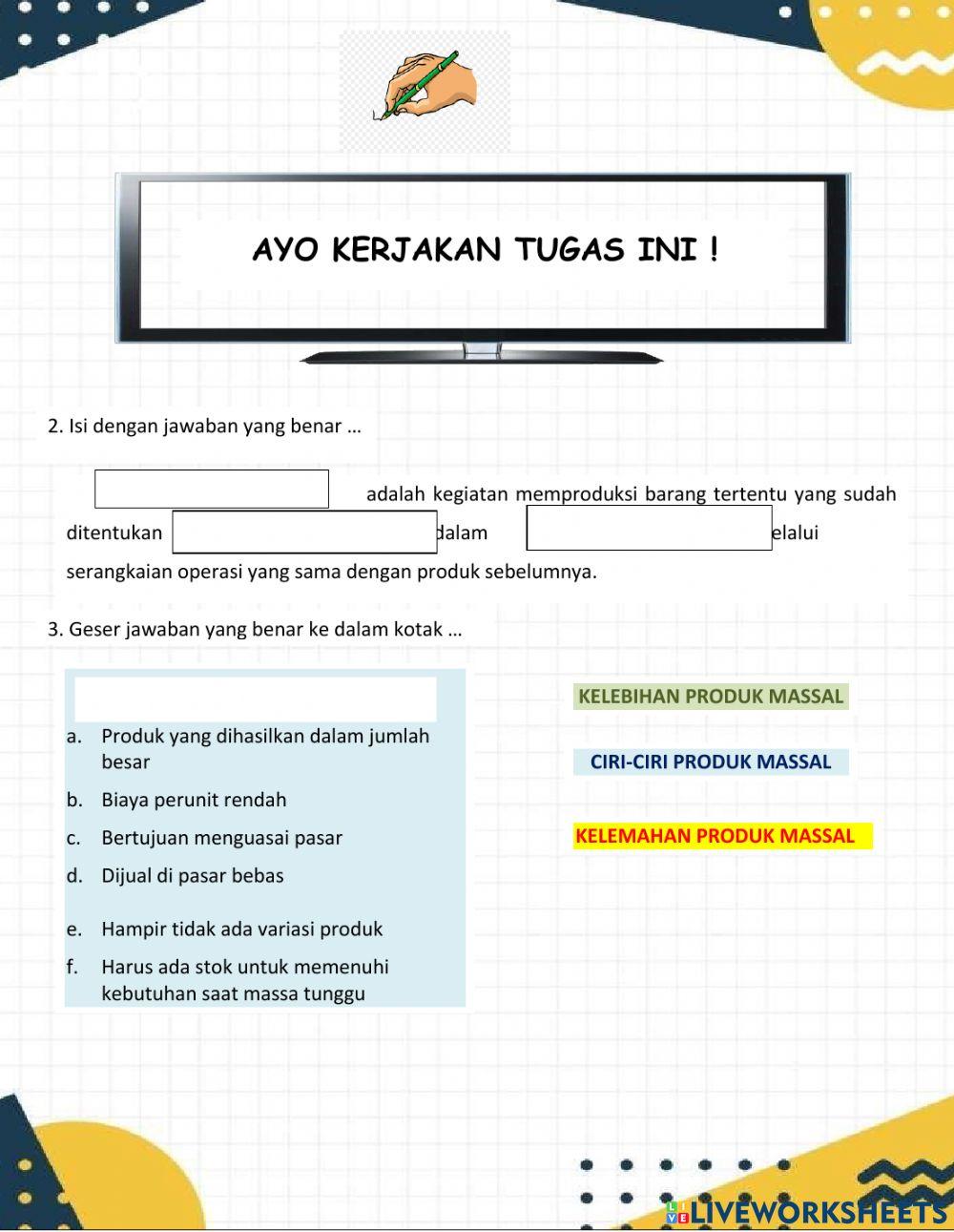 Liveworksheet-produksi massal