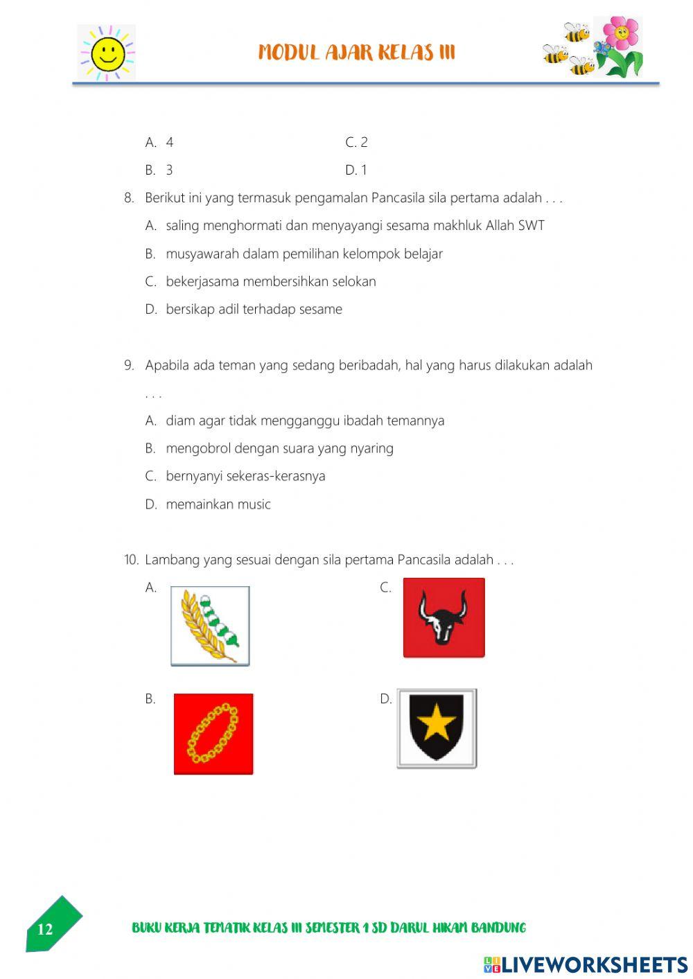 Sila ke-1 Pancasila