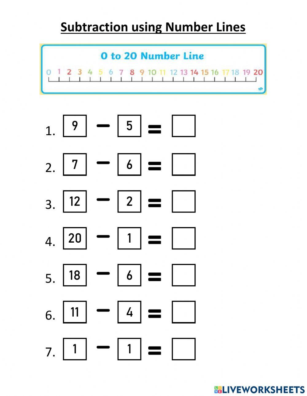 Add&Sub Number Lines