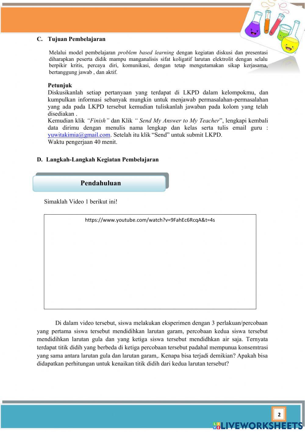 Lkpd sifat koligatif pertemuan 3