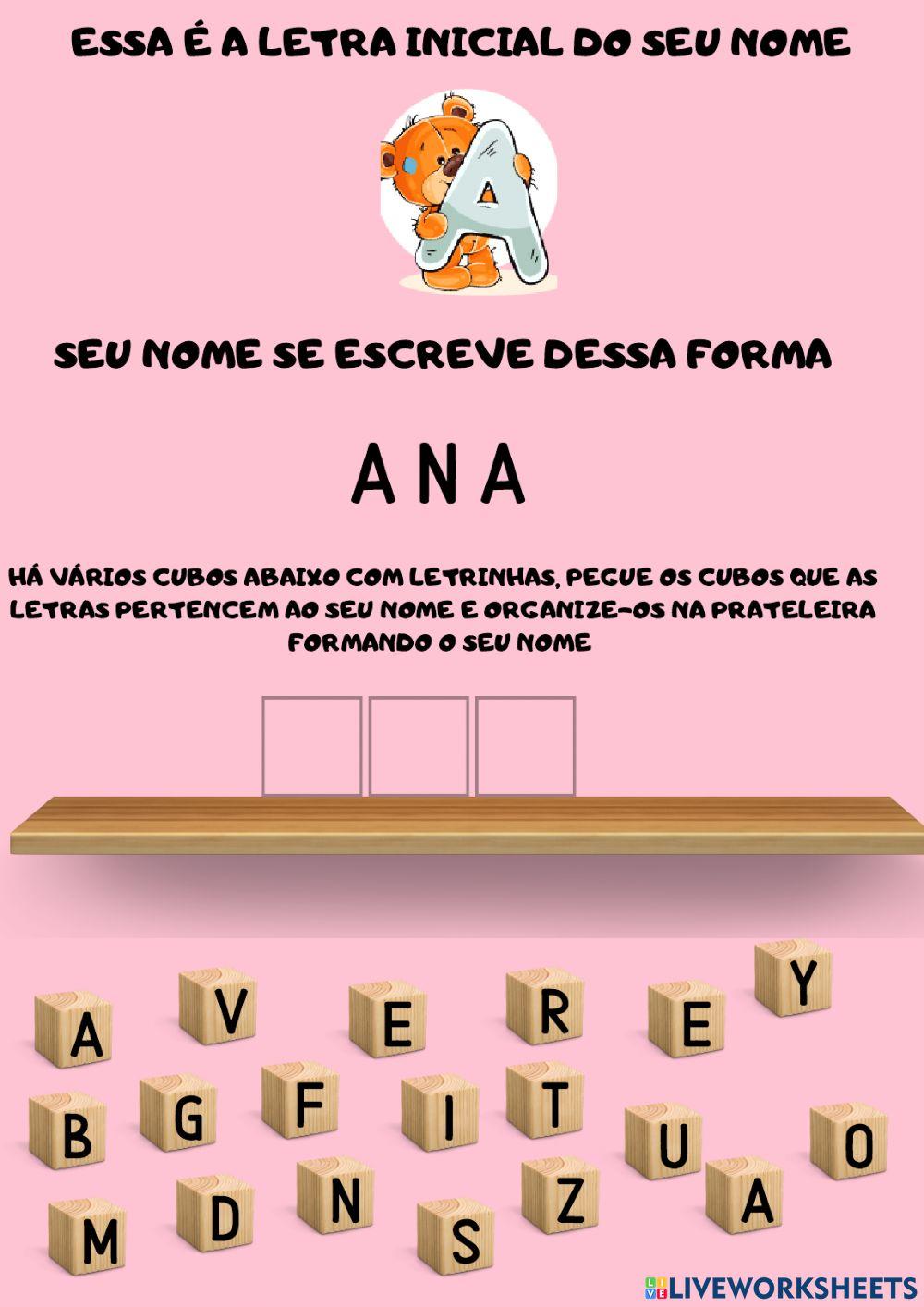 Nome próprio - ana
