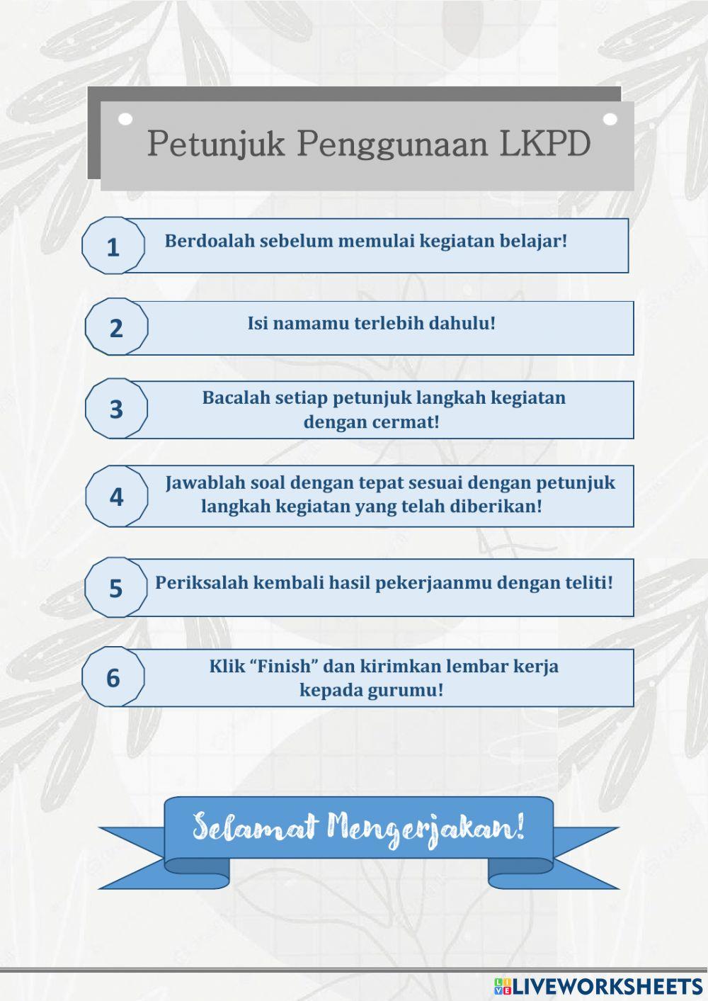 Kegiatan 1 Sila-sila Pancasila