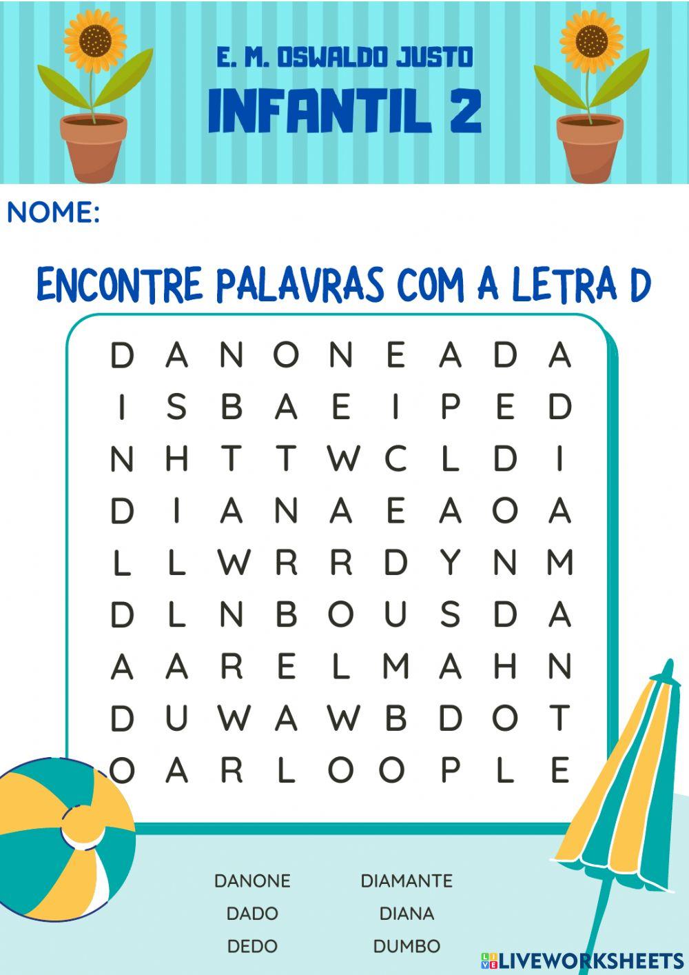 28 de julho - letra d