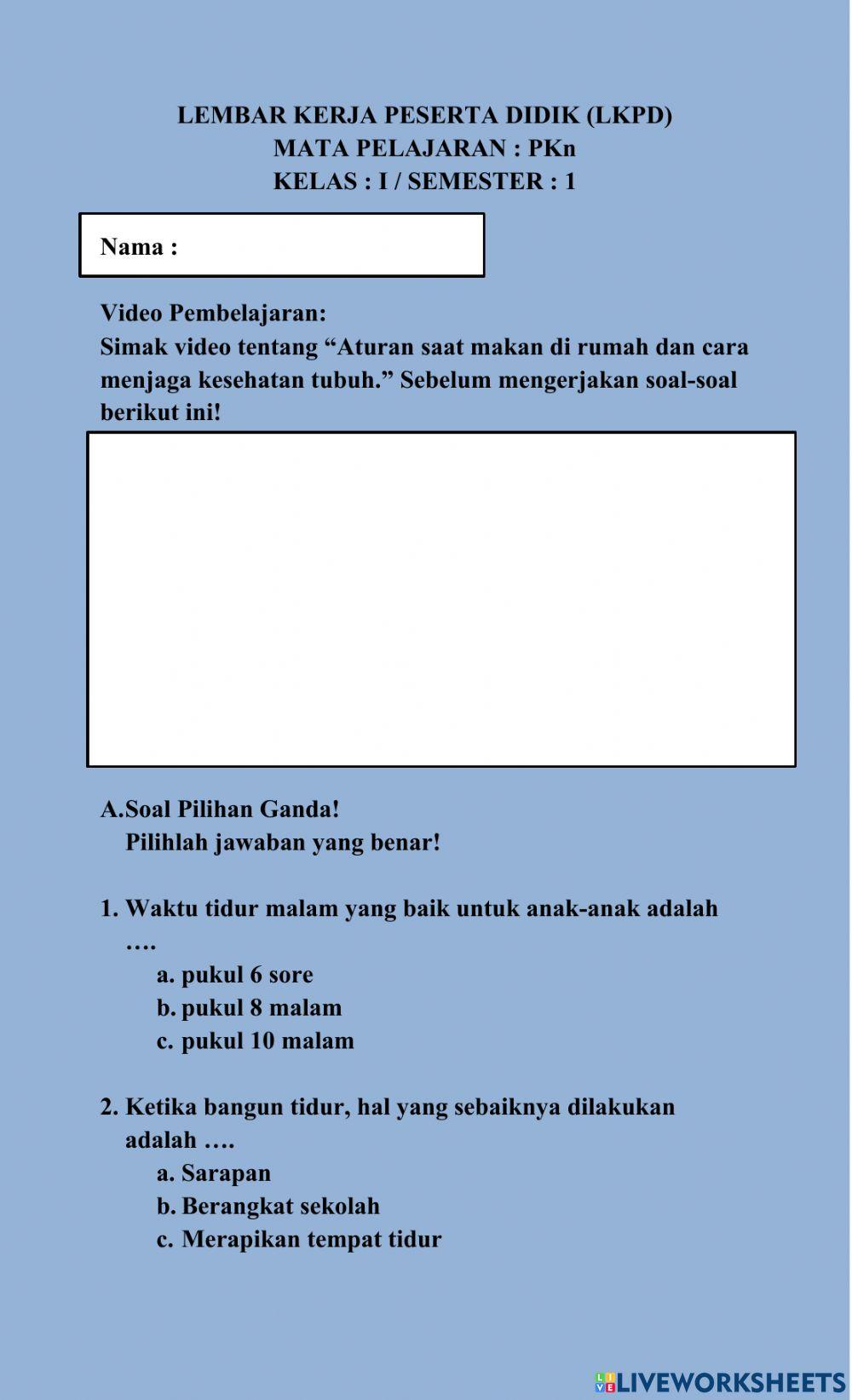 Menjaga kesehatan tubuh