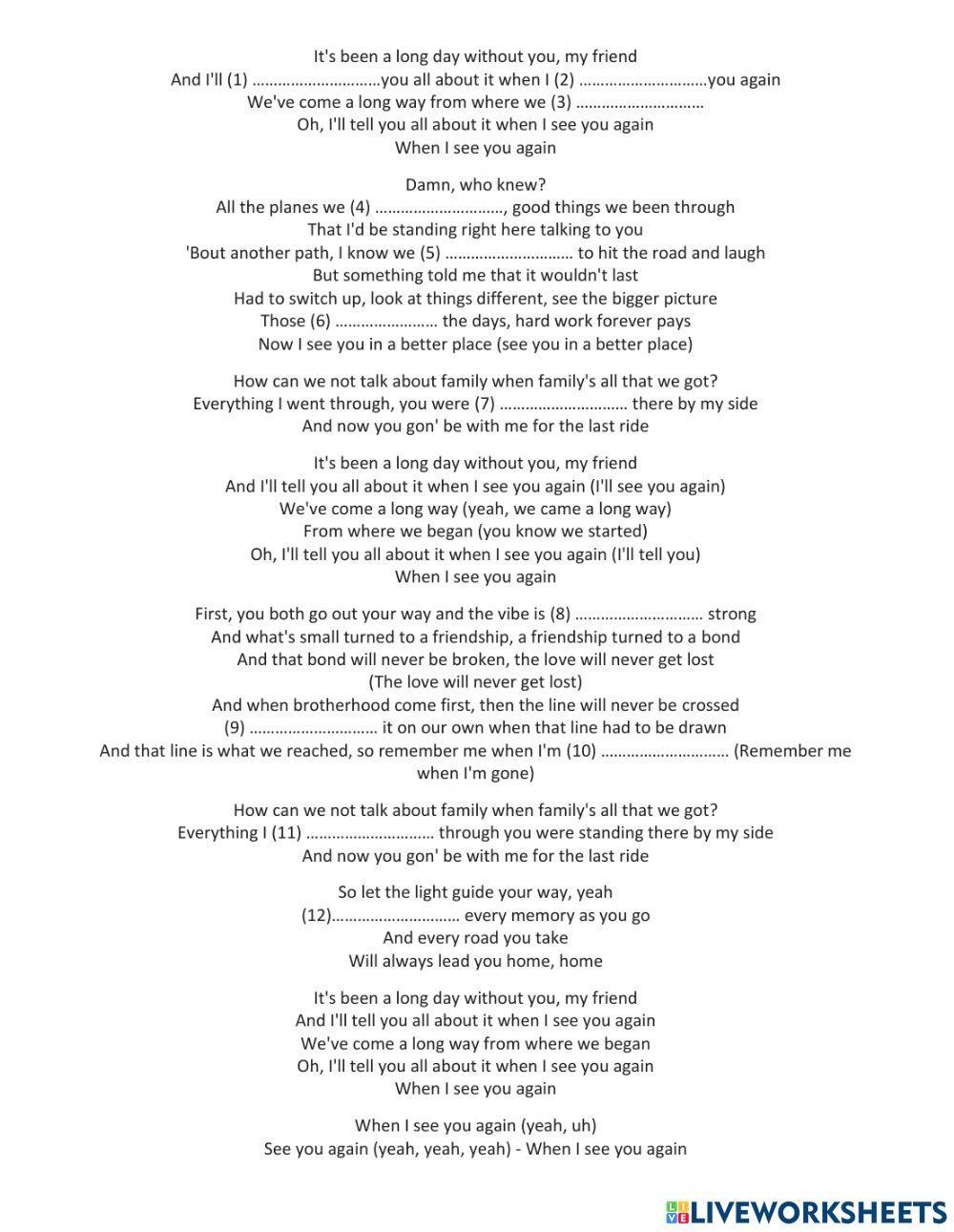 Warm Up Song 1 Worksheet Live Worksheets warm-up-song-1-worksheet-live-worksheets