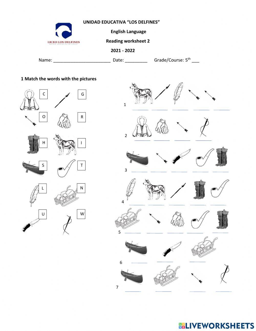 Reading Worksheet 002