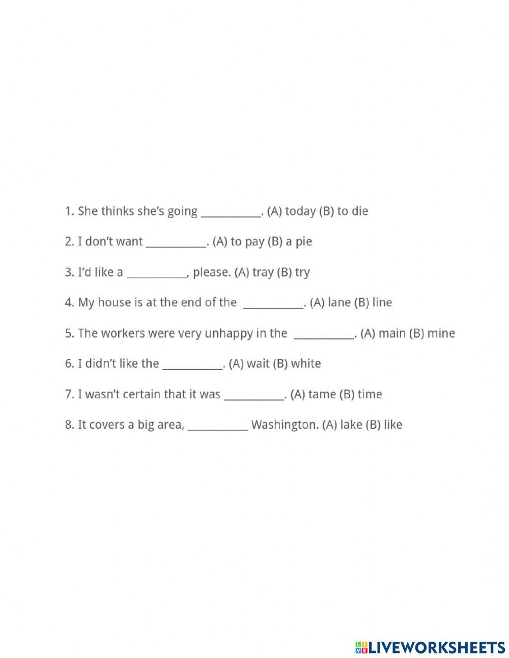 Vowel discrimination review