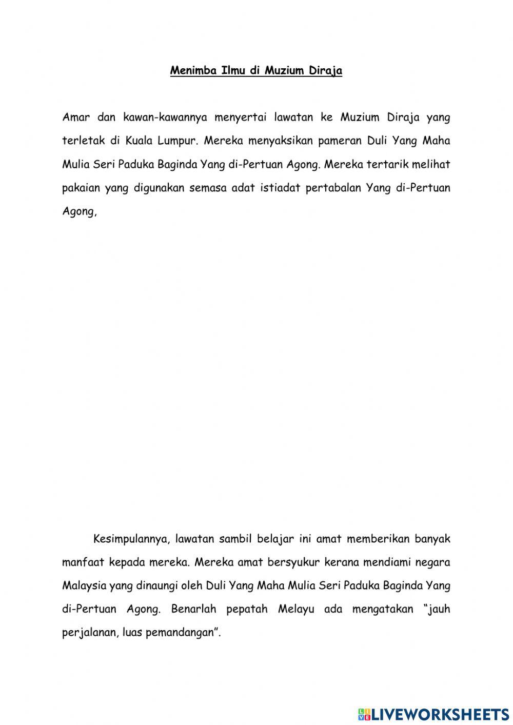 Menimba Ilmu di Muzium Diraja