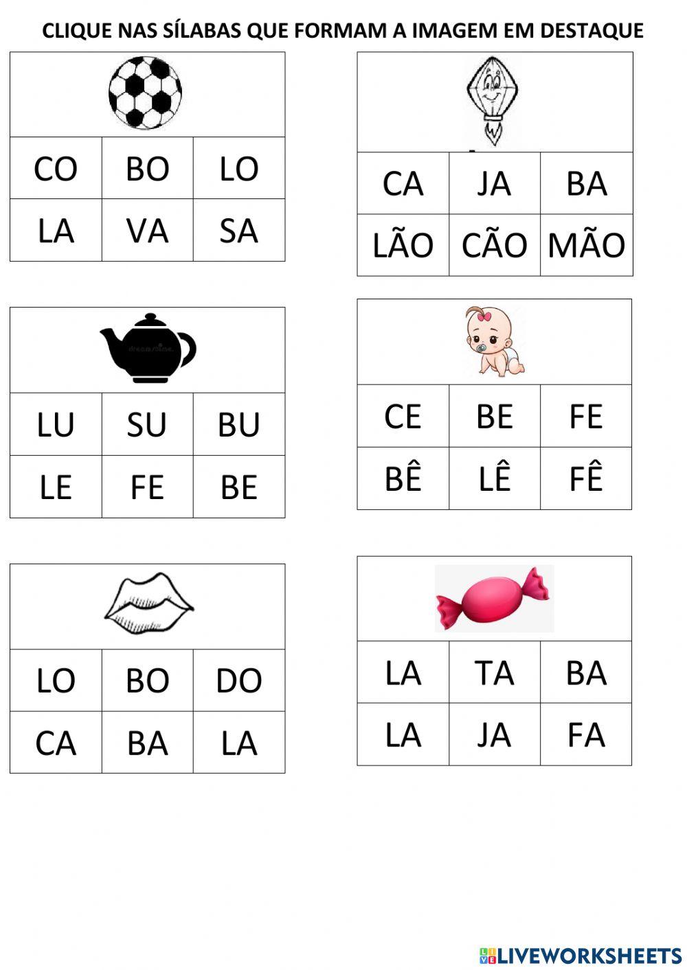 Jogo das duas sílabas