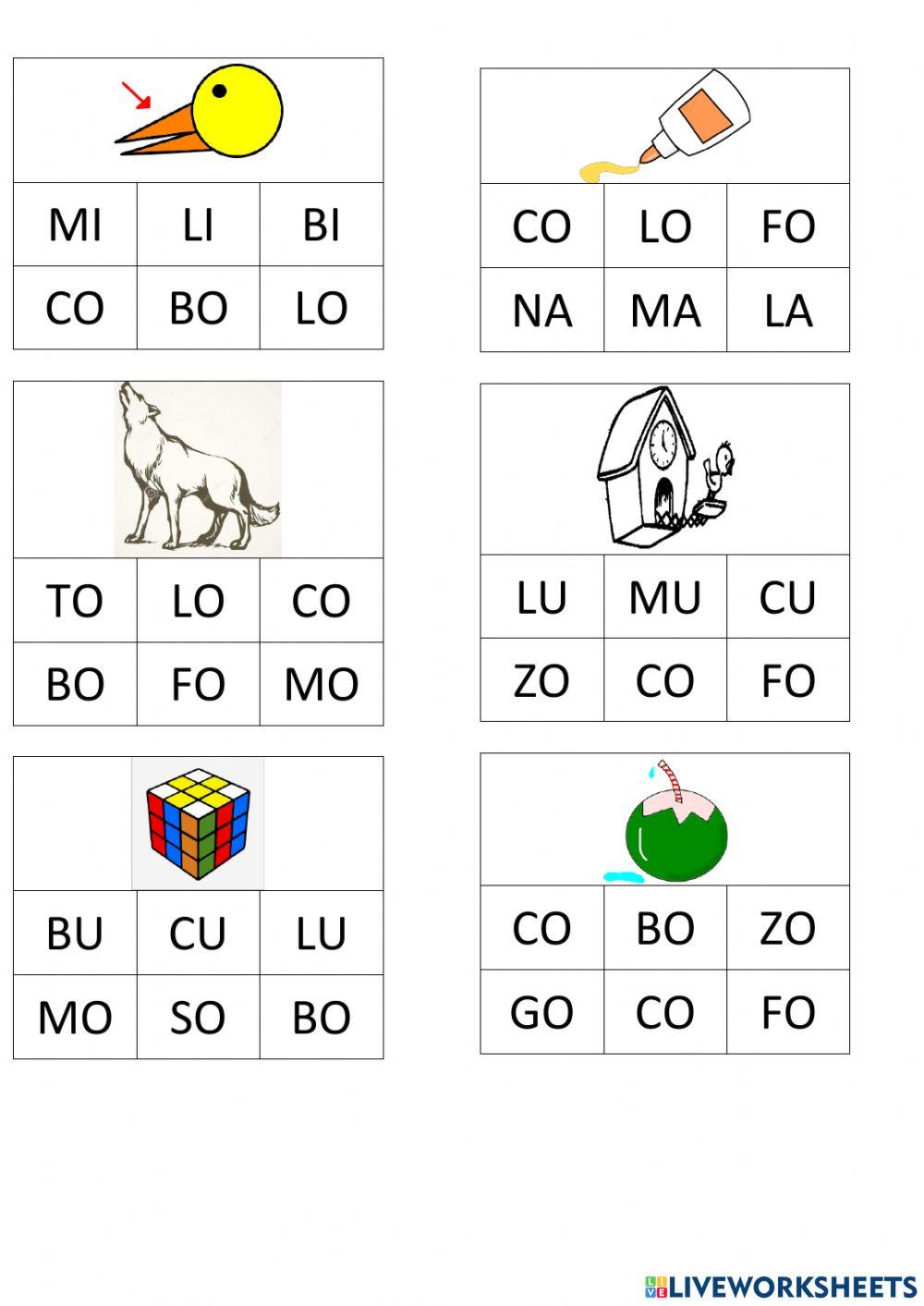 Jogo das duas sílabas