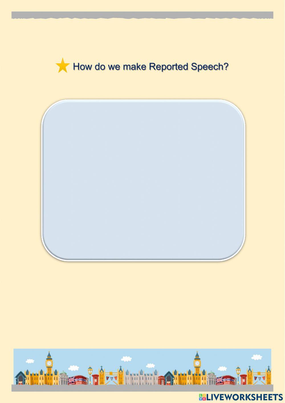 Reported Speech Video Rules