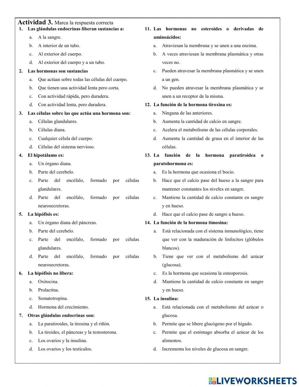 Guía 3.2 Ciclo hormonal y funciones de las hormonas