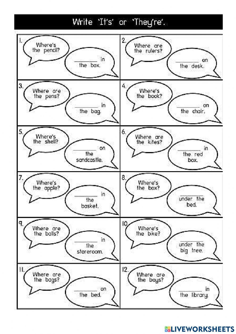 English online exercise for 2 Live Worksheets