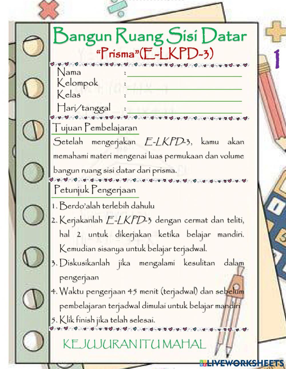 Bangun Ruang Sisi Datar-Prisma