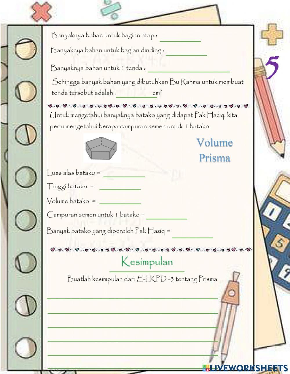 Bangun Ruang Sisi Datar-Prisma