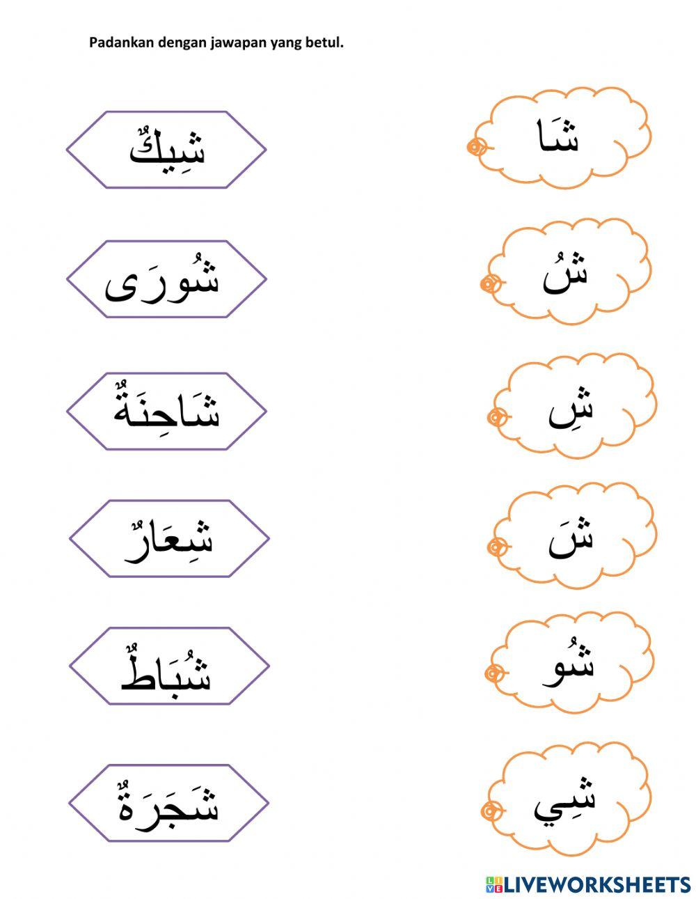 Bahasa Arab tahun 1 ( huruf ش)