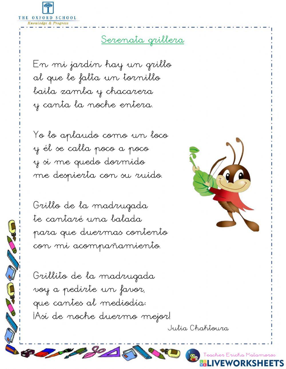 Comprensión lectura