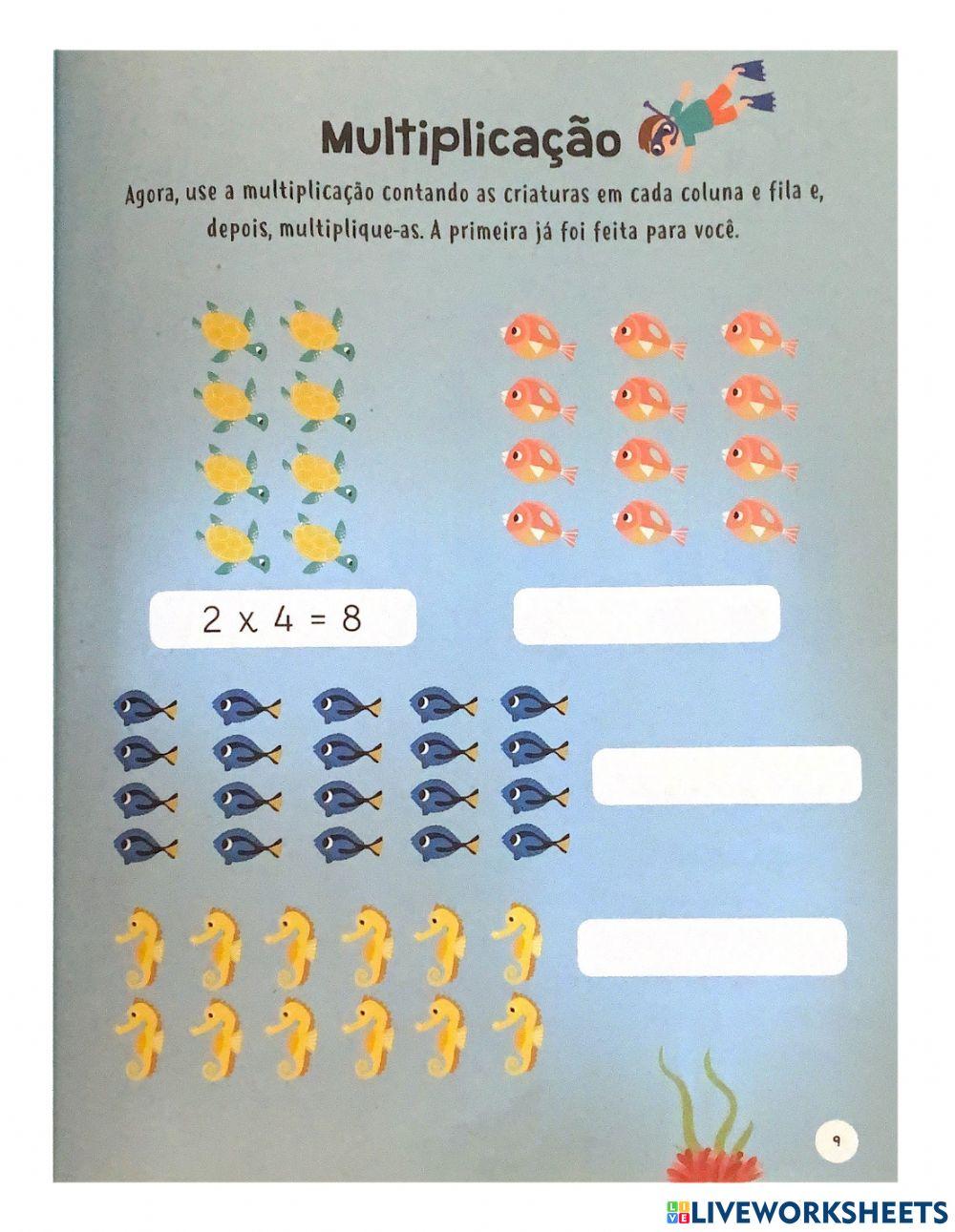 Multiplicação com figuras