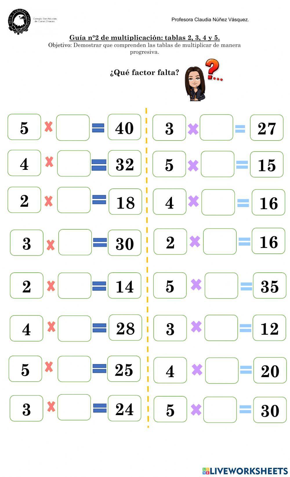 Multiplicaciones