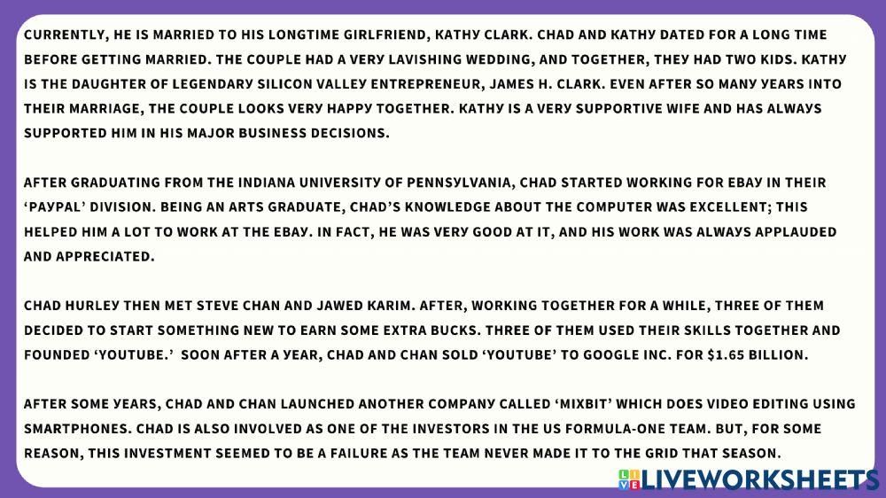 Vocabulary in contex