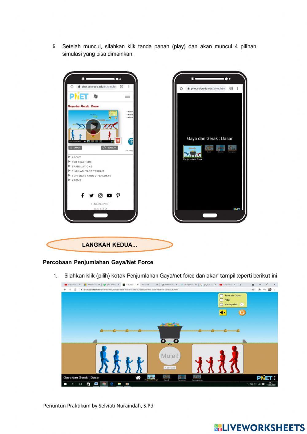 Penuntun Praktikum Menggunakan Virtual Laboratorium